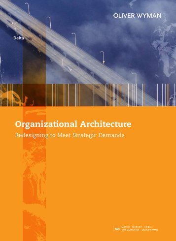 Organizational Architecture - Oliver Wyman