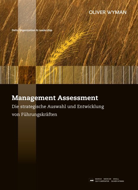 Management Assessment - Oliver Wyman