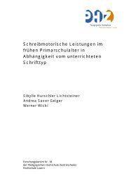 Schreibmotorische Leistungen im frÃ¼hen Primarschulalter in ... - OLLO