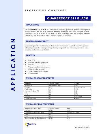 Quakercoat 311 black - Olma