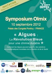 symposium sur les algues - Olmix