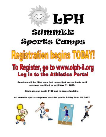 SUMMER Sports Camps - Our Lady of Perpetual Help School