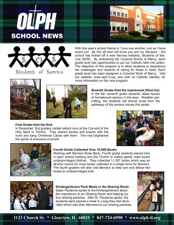 Annual Newsletter 2012 - Our Lady of Perpetual Help School