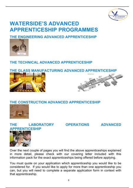 why an advanced apprenticeship with waterside training