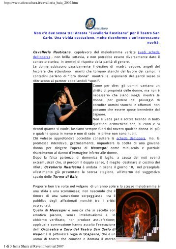 http://www.oltrecultura.it/cavalleria_baia_2007.htm 1 di 3 Inma ...