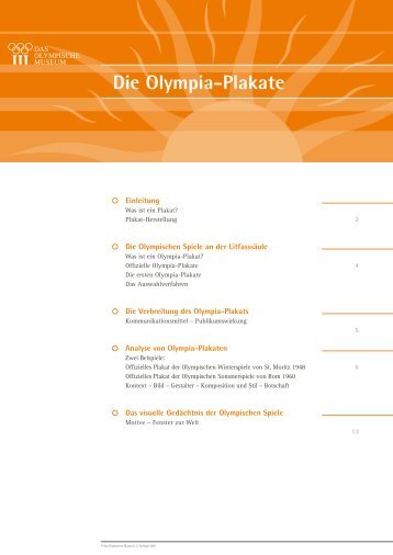 Die Olympia-Plakate - International Olympic Committee