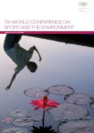 7th World Conference on Sport and the Environment - International ...