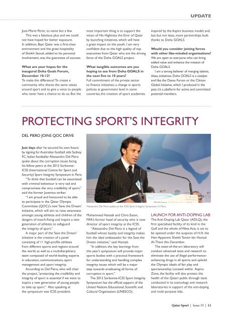 Qatar sport COVERMG.indd - Qatar Olympic Committee