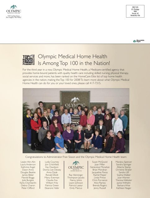 Our Path to Providing Excellence in Health Care - Olympic Medical ...