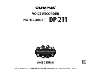 VOICE RECORDER NOTE CORDER DP-211 - Olympus