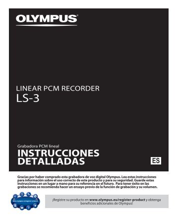 INSTRUCCIONES DETALLADAS - Olympus