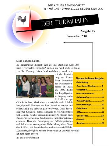 Ausgabe 15 November 2008 - Eduard-Mörike-Gymnasium