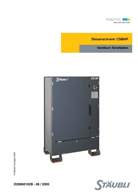 Steuerschrank CS8HP D28060102B - 06 / 2005 - eule-roboter.de