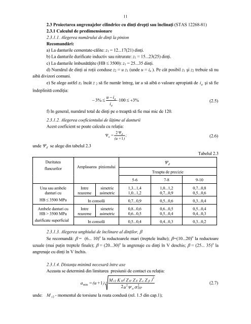 Reductor de turatie cu o treapta