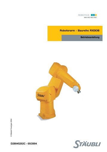 Roboterarm - Baureihe RX130B D28045202C - 05 ... - eule-roboter.de