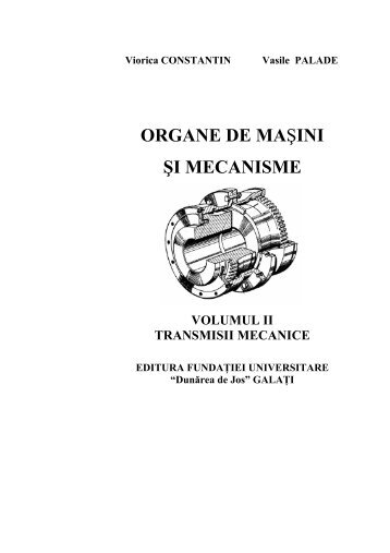 Organe de masini si mecanisme, vol.2