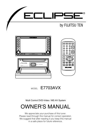 How to operate the CD player - Eclipse