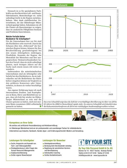 argumente 2014 - Verbund Oldenburger Münsterland