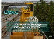 SYSTEMS for Stringing Railways Catenary Lines