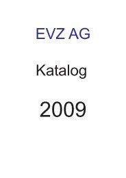 Katalog 2009 - EVZ AG