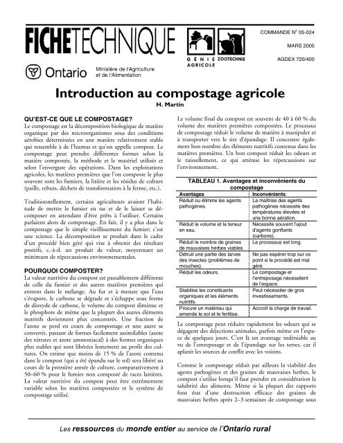 format pdf - Ontario Ministry of Agriculture, Food and Rural Affairs