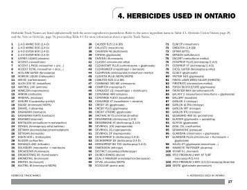 Guide To Weed Control, 2012-2013 - Herbicides Used in Ontario