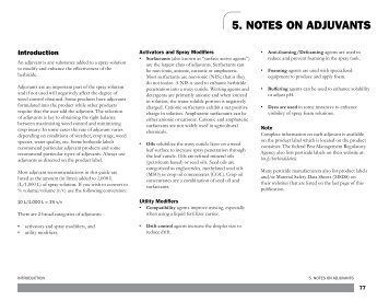 Guide To Weed Control, 2012-2013 - Notes on Adjuvants