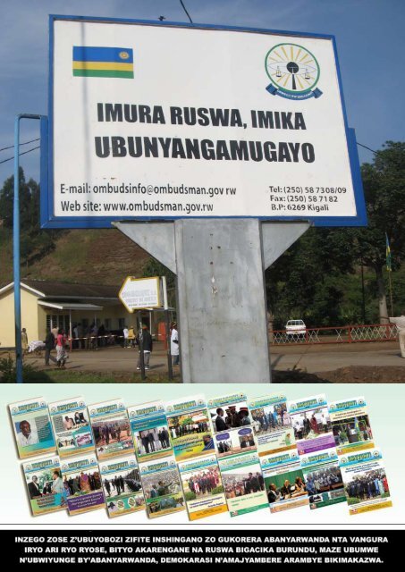 umuvunyi magazine special 2010 - Office of the Ombudsman