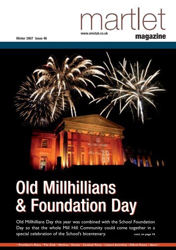 Issue 46 â Winter 2007 - Old Millhillians Club