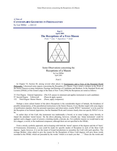 Masonic Geometry Part V - Onondaga and Oswego Masonic District ...