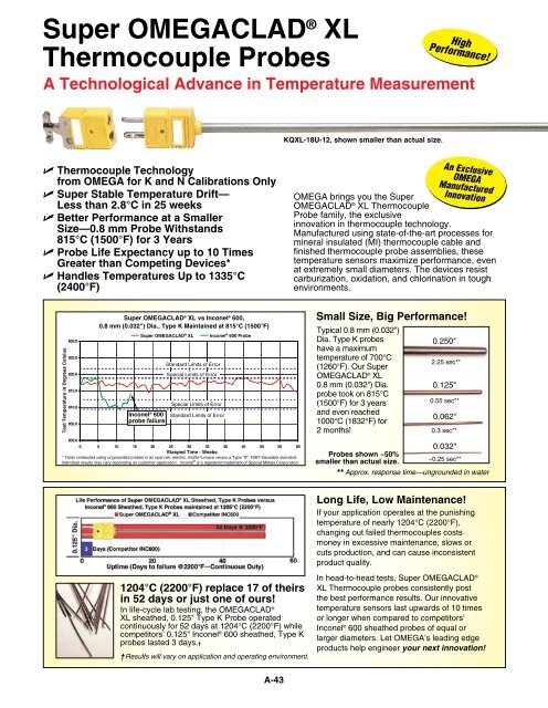 Omega Thermocouple Wire Chart