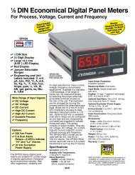 1/8 DIN Low Cost Digital Panel Meter - Omega Engineering