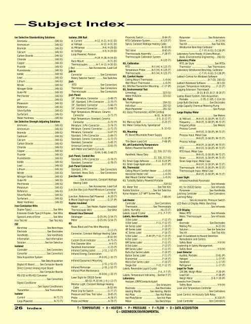 Download Entire Index In PDF Format - Omega Engineering