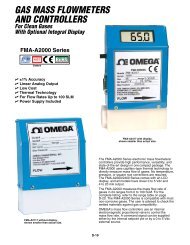 Gas Mass Flowmeters and Controllers For Clean Gases