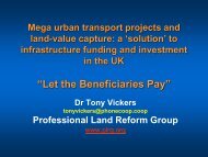 Mega Urban Transport Projects and Land-Value Capture