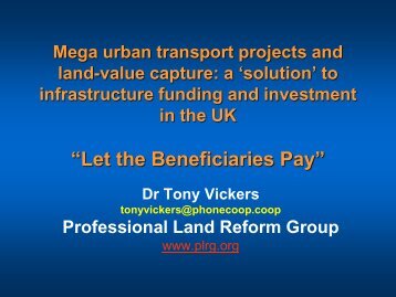 Mega Urban Transport Projects and Land-Value Capture