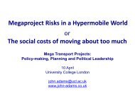 Megaproject Risks in a Hypermobile World Mega Transport Projects