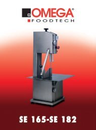 SE 165-SE 182 - Omega Taglio Foodtech