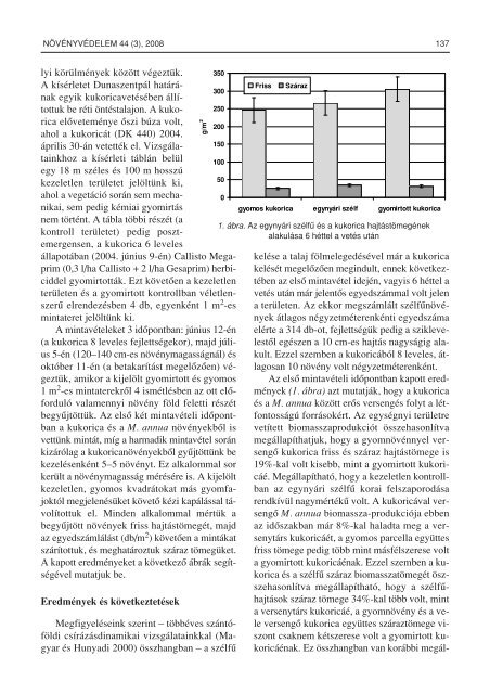 44. ÃVFOLYAM * 2008. MÃRCIUS * 3. SZÃM MAGFÃVESEK ...