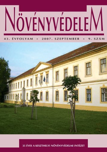 43. ÃVFOLYAM * 2007. SZEPTEMBER * 9. SZÃM 35 ÃVES A ...