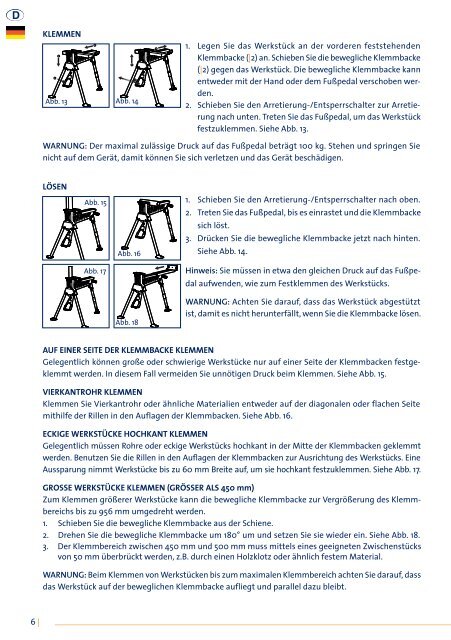 Manual CROC LOCK - Portable work- and clamping System