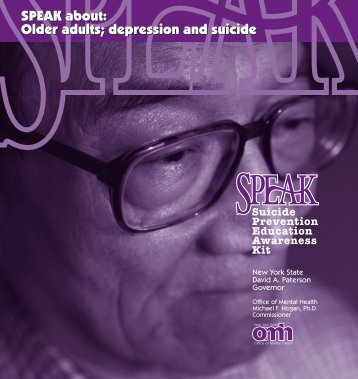 SPEAK about: Older adults - New York State Office of Mental Health