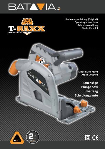 Manual T-RAXX - Plungle Saw 1200 W