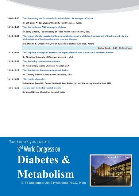 DIABETES & METABOLISM