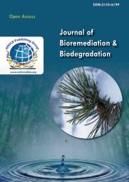 Journal of Bioremediation & Biodegradation - OMICS Group