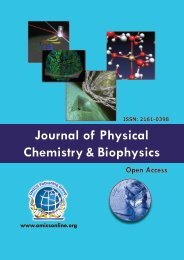 Journal of Physical Chemistry & Biophysics - OMICS Group