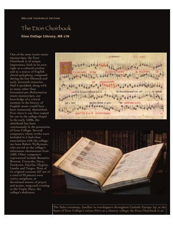 Eton Choirbook - OMI - Old Manuscripts & Incunabula