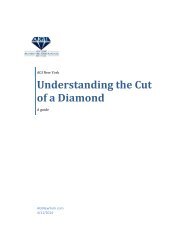 Understanding the Cut of a Diamond