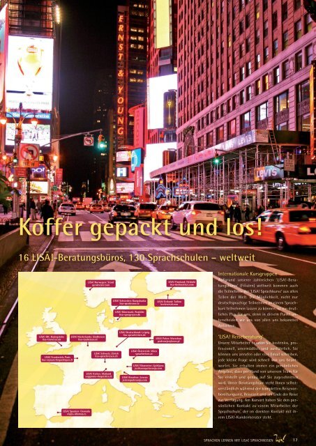 LISA! Sprachreisen Online Katalog 2014