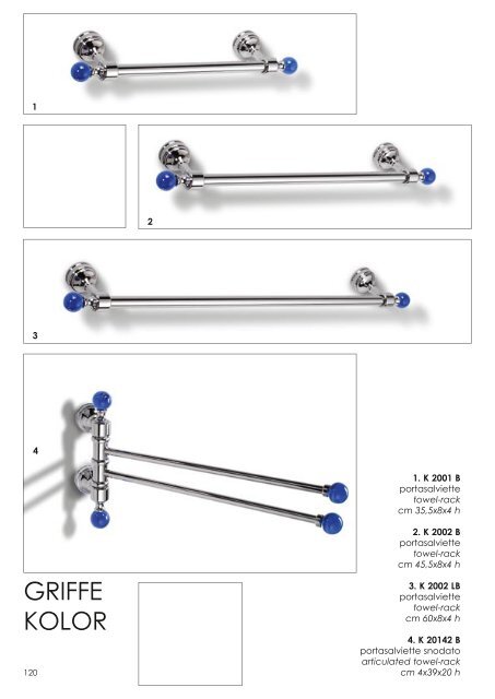 GRIFFE KOLOR - OML accessori per il bagno